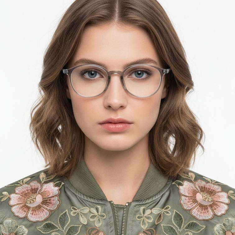 Oval Gray TR90 Glasses #BS0620-0337