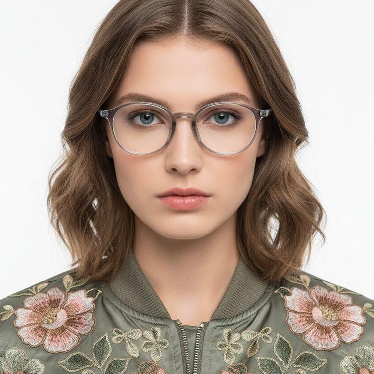 Oval Gray TR90 Glasses #BS0620-0337