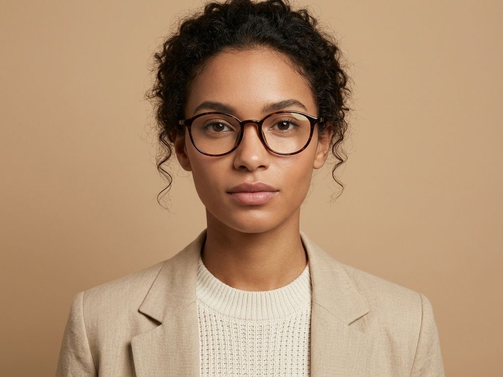 Ovale TR90-Brille in Schildpattoptik #BS0620-0338