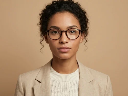 Lunettes ovales écaille de tortue TR90 #BS0620-0338