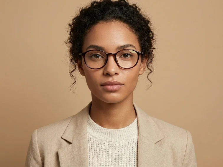 Oval Tortoiseshell TR90 Glasses #BS0620-0338