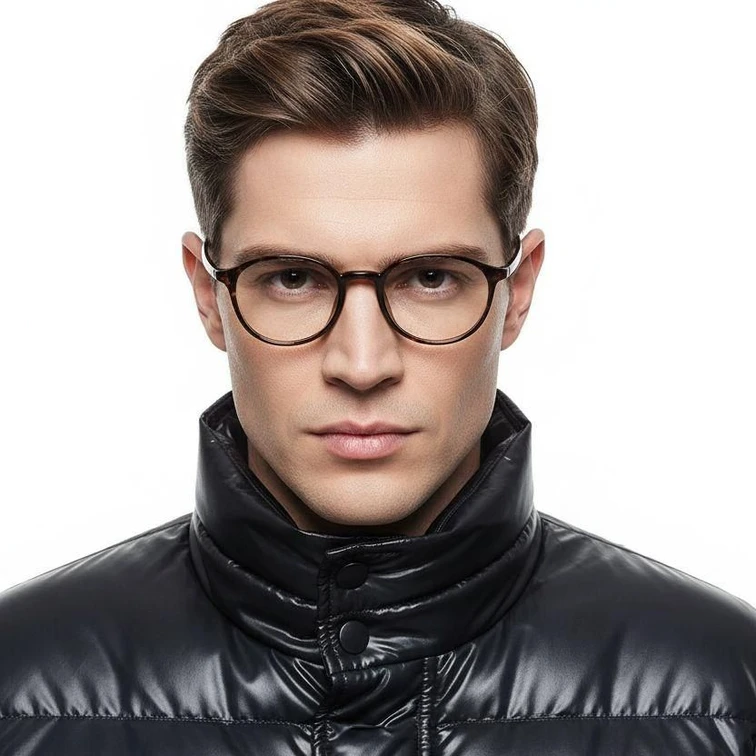 Ovale TR90-Brille in Schildpattoptik #BS0620-0338