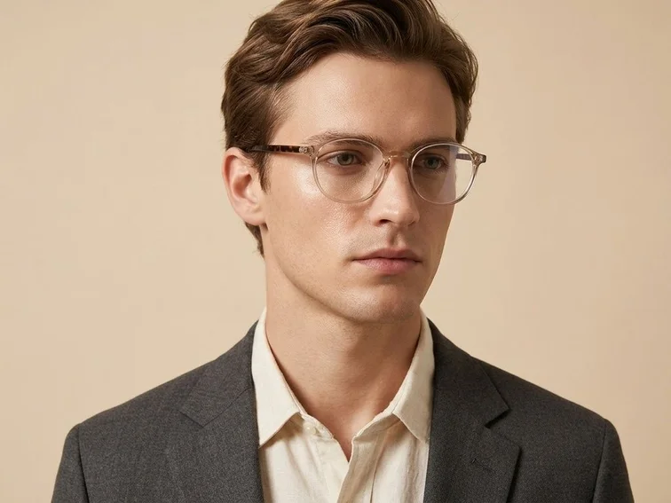 Oval Brown TR90 Glasses #BS0620-0340