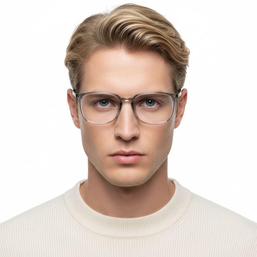 Rectangular Gray TR90 Glasses #BS0620-0342