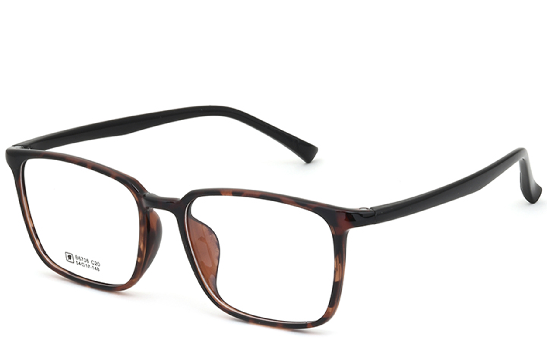 Gafas rectangulares de carey TR90 #BS0620-0343