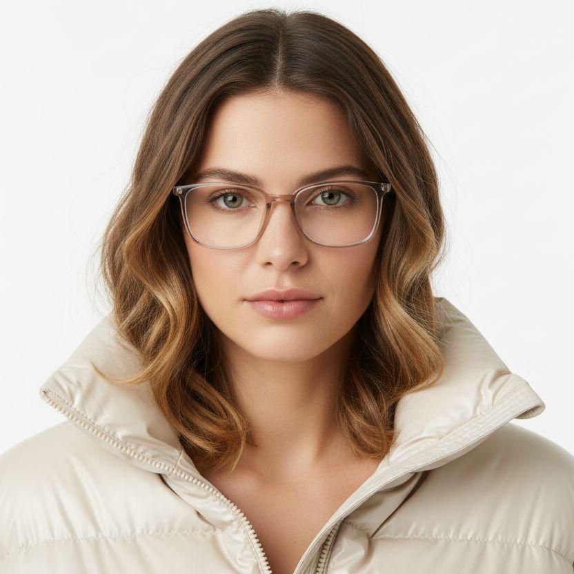 Rectangular Brown TR90 Glasses #BS0620-0345