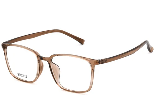 Lunettes rectangulaires marron TR90 #BS0620-0346