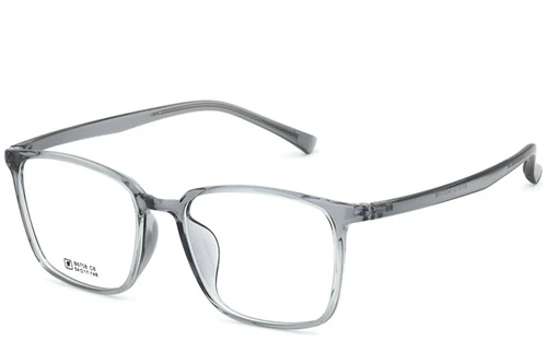 Rechteckige graue TR90-Brille #BS0620-0347