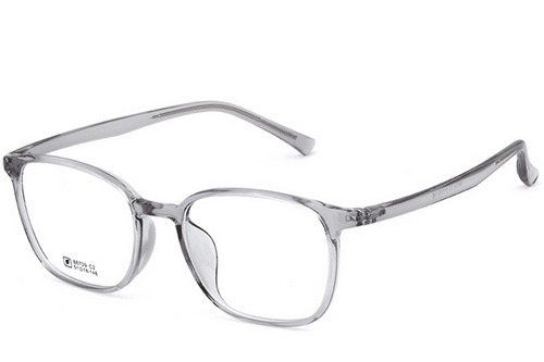 Rectangular Gray TR90 Glasses #BS0620-0349