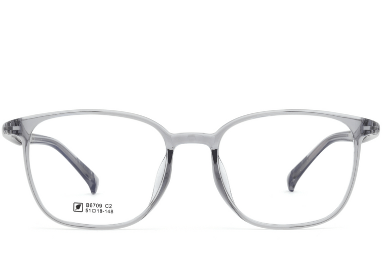 Rectangular Gray TR90 Glasses #BS0620-0349