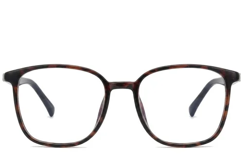 Lunettes rectangulaires écaille de tortue TR90 #BS0620-0350