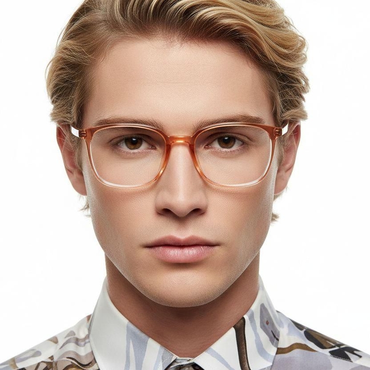Rectangular Orange TR90 Glasses #BS0620-0351