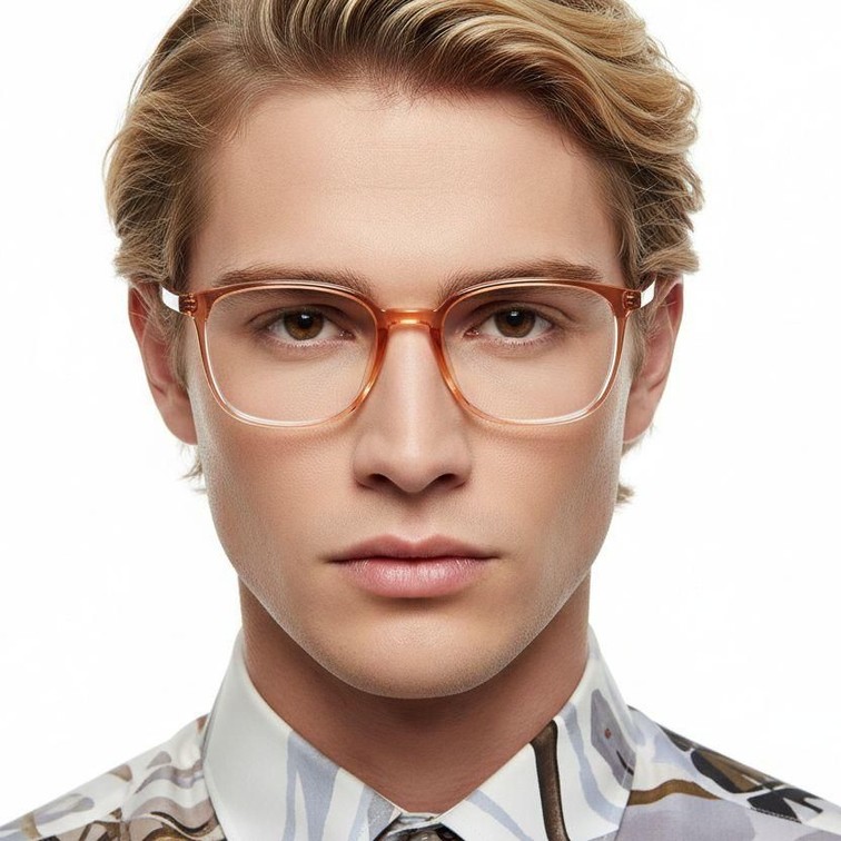 Rectangular Orange TR90 Glasses #BS0620-0351