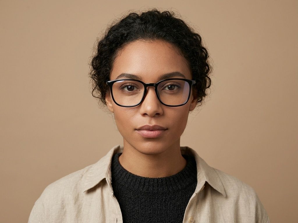 Rectangular Black TR90 Glasses #BS0620-0352