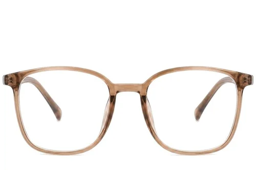 Lunettes rectangulaires marron TR90 #BS0620-0353