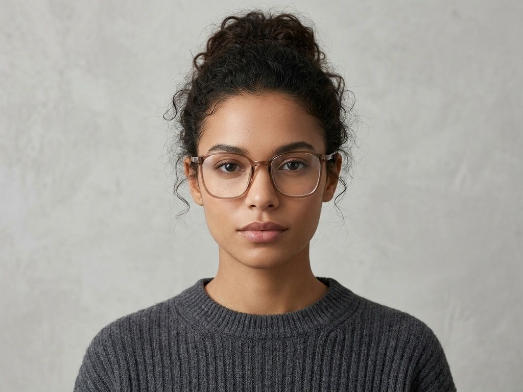 Rectangular Brown TR90 Glasses #BS0620-0353