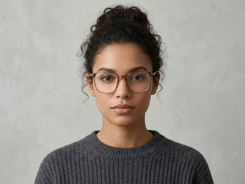 Lunettes rectangulaires marron TR90 #BS0620-0353