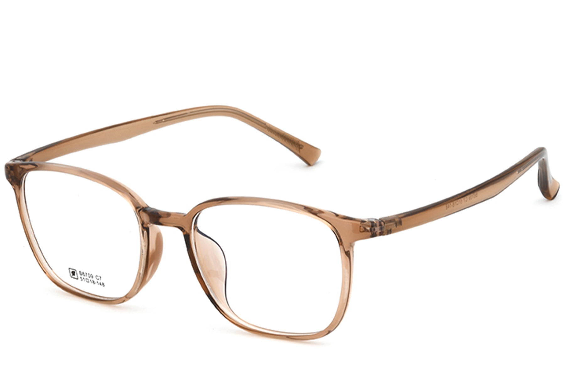 Rectangular Brown TR90 Glasses #BS0620-0353