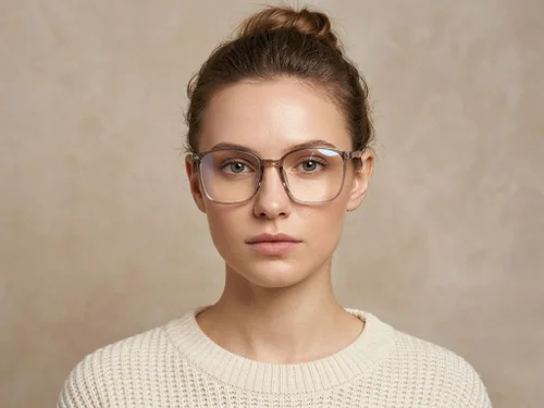 Lunettes rectangulaires marron TR90 #BS0620-0354