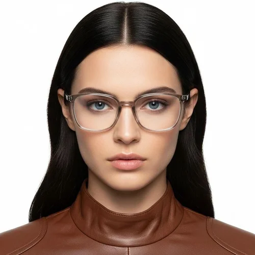 Lunettes rectangulaires marron TR90 #BS0620-0354