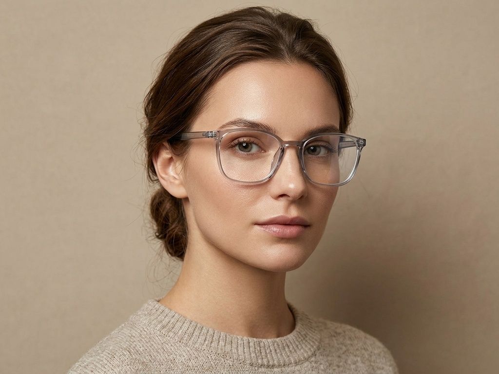 Rectangular Gray TR90 Glasses #BS0620-0355