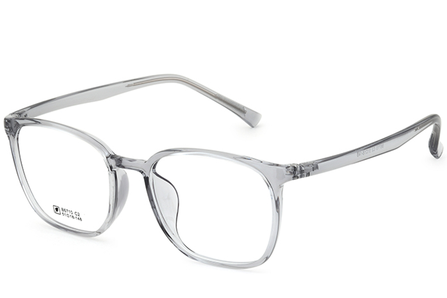Rectangular Gray TR90 Glasses #BS0620-0355