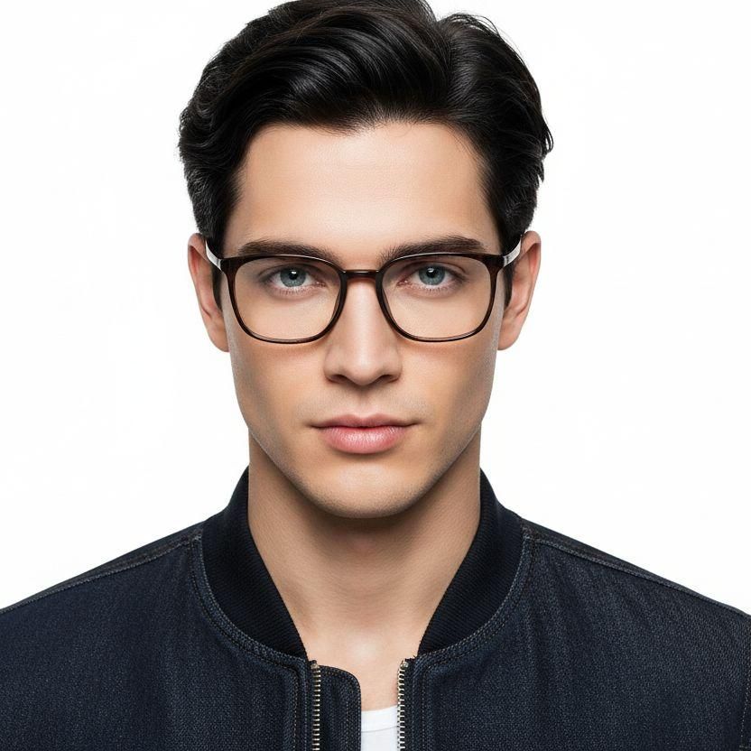 Rectangular Tortoiseshell TR90 Glasses #BS0620-0356