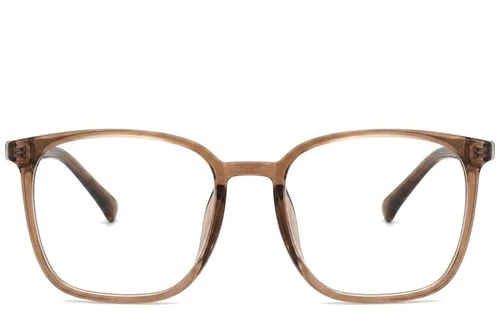 Lunettes rectangulaires marron TR90 #BS0620-0360