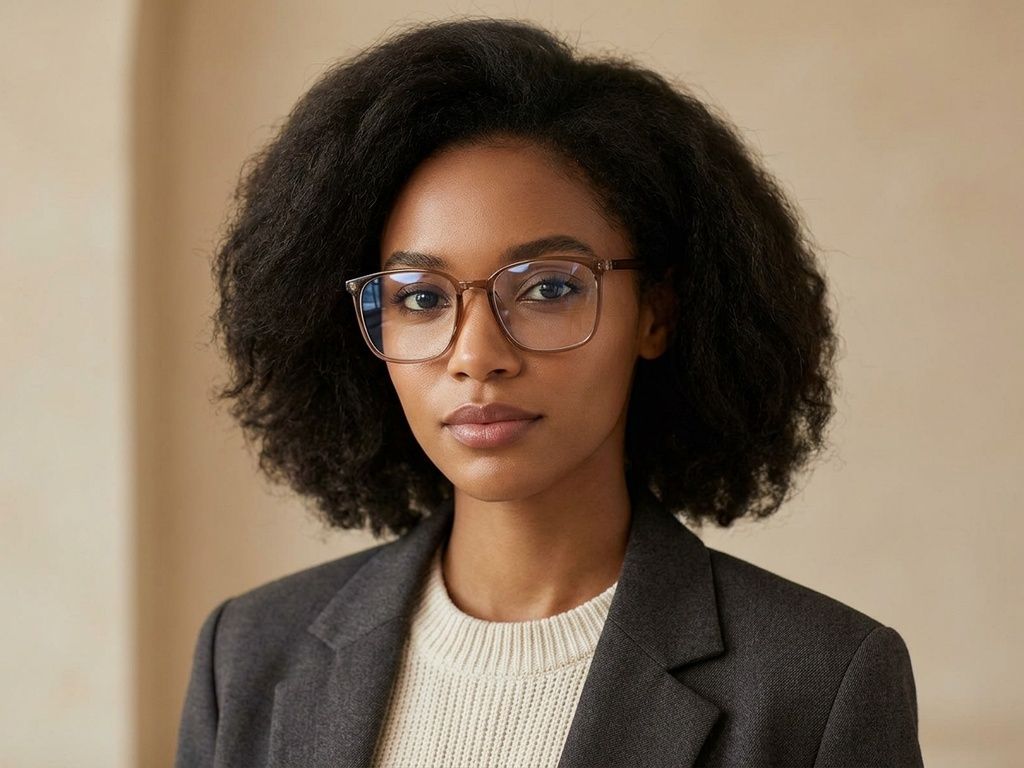 Rectangular Brown TR90 Glasses #BS0620-0360