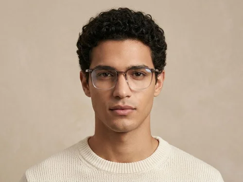 Lunettes rectangulaires grises TR90 #BS0620-0361