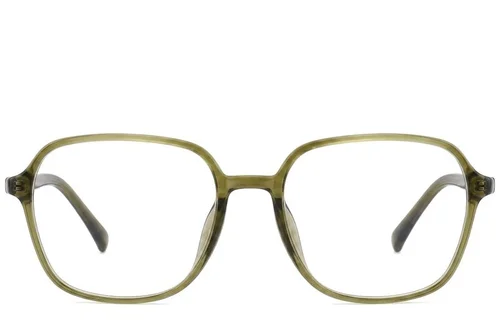 Lunettes rectangulaires vertes TR90 #BS0620-0364