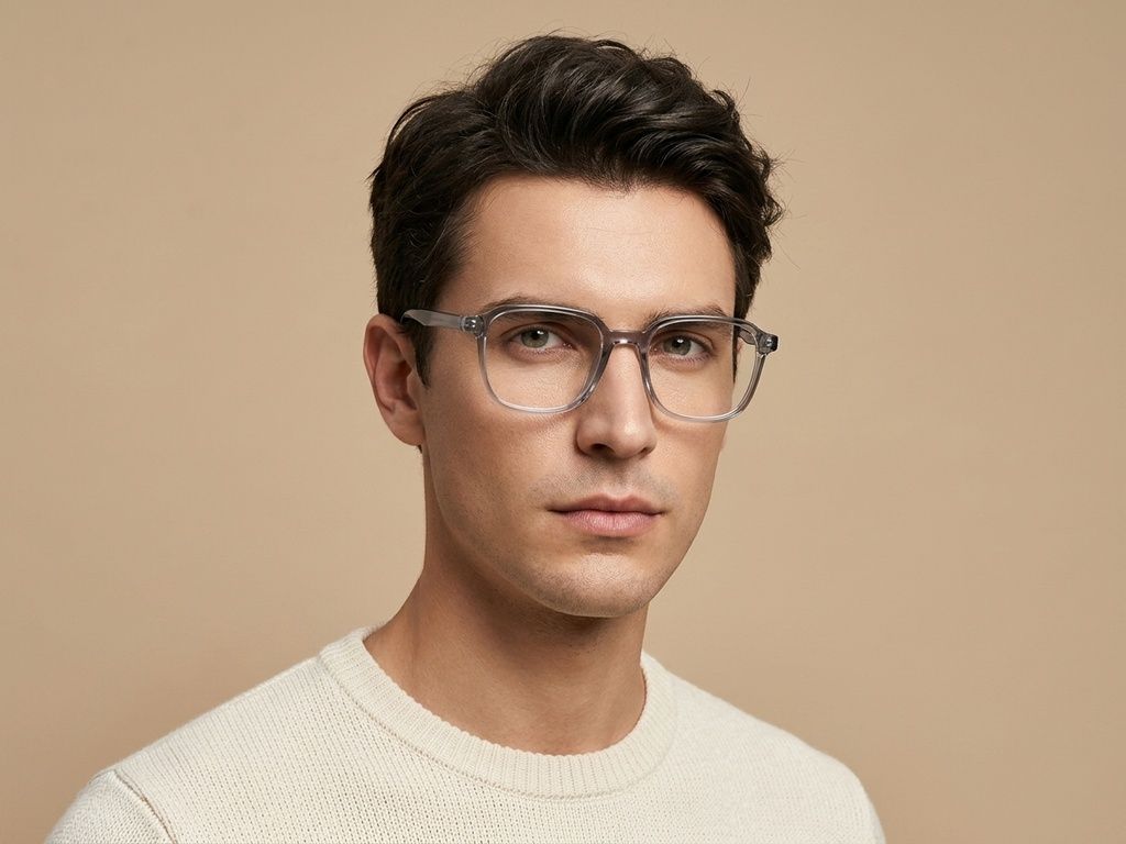 Rectangular Gray TR90 Glasses #BS0620-0365