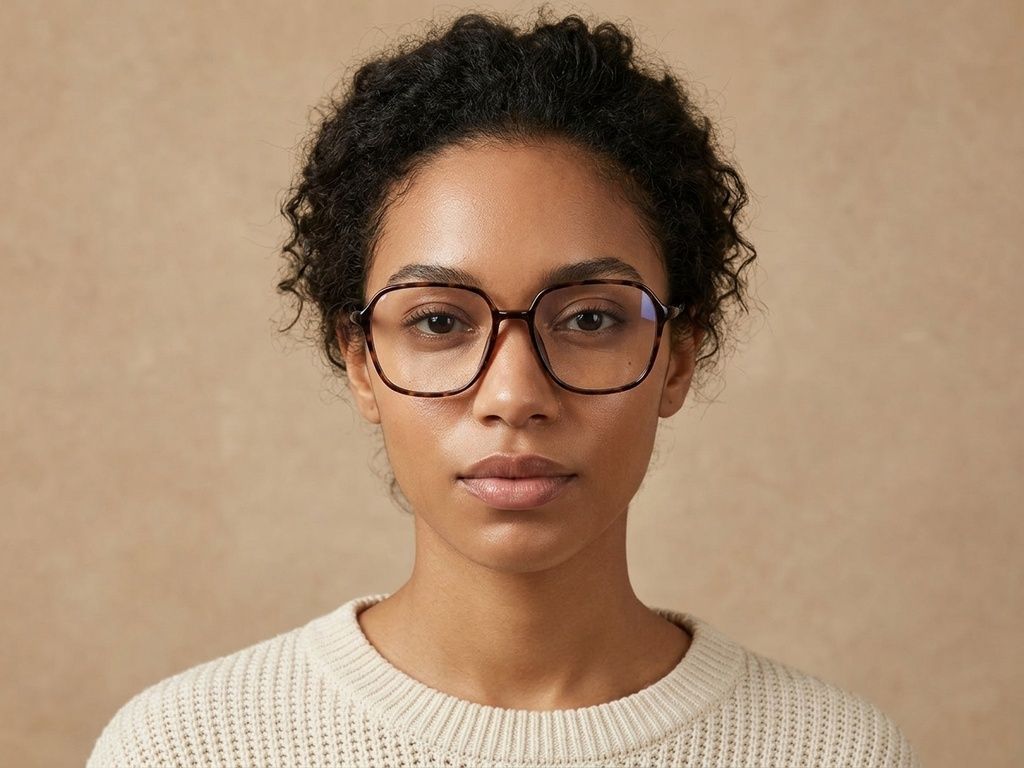 Rectangular Tortoiseshell TR90 Glasses #BS0620-0366