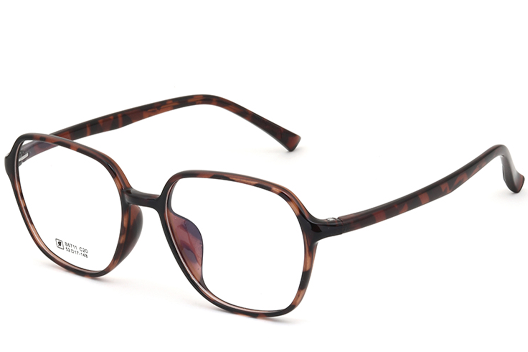 Rectangular Tortoiseshell TR90 Glasses #BS0620-0366