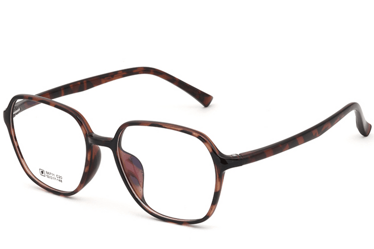 Lunettes rectangulaires écaille de tortue TR90 #BS0620-0366