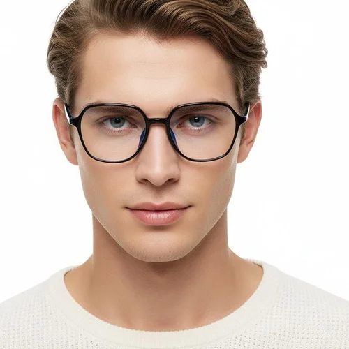 Lunettes rectangulaires noires TR90 #BS0620-0368