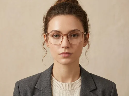 Lunettes rectangulaires marron TR90 #BS0620-0369