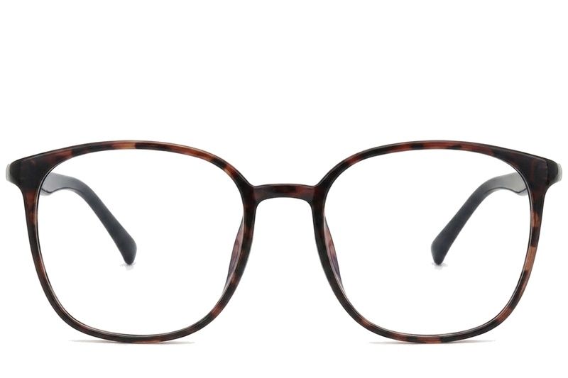Rectangular Tortoiseshell TR90 Glasses #BS0620-0372
