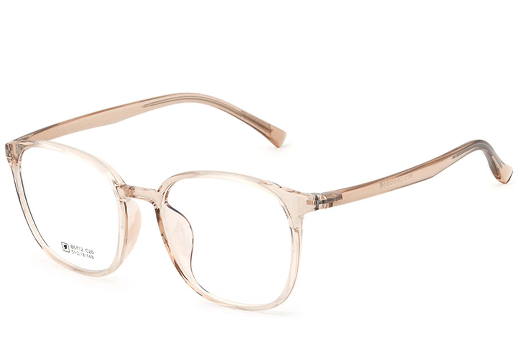 Rechteckige braune TR90-Brille #BS0620-0373