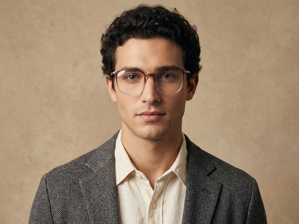 Rectangular Brown TR90 Glasses #BS0620-0375