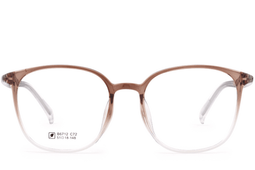 Lunettes rectangulaires marron TR90 #BS0620-0375