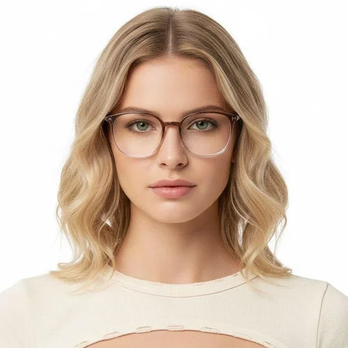 Lunettes rectangulaires marron TR90 #BS0620-0375
