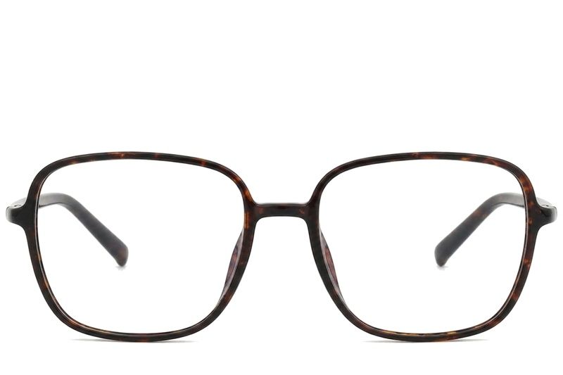 Rectangular Tortoiseshell TR90 Glasses #BS0620-0378