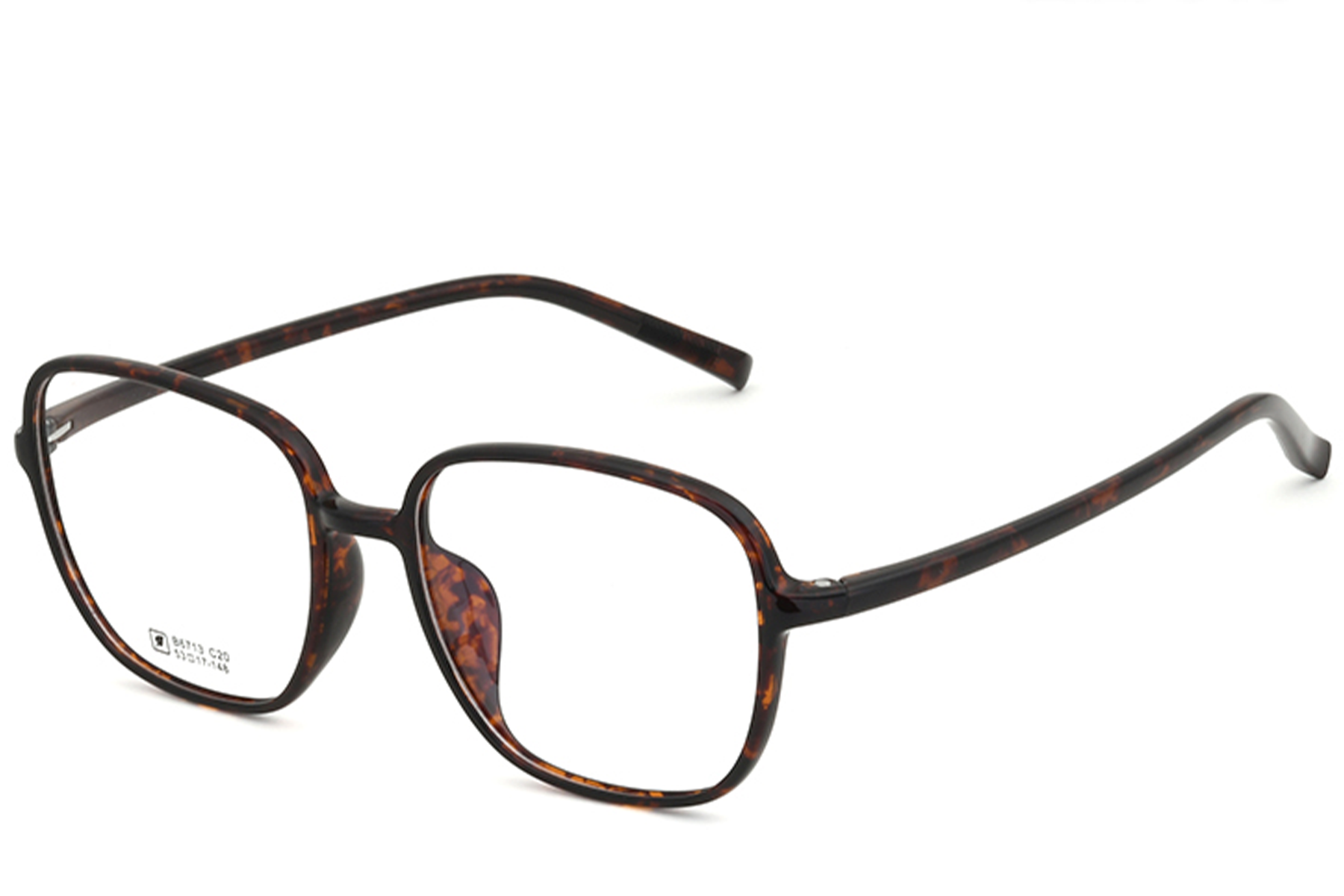 Rectangular Tortoiseshell TR90 Glasses #BS0620-0378