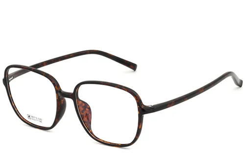 Lunettes rectangulaires écaille de tortue TR90 #BS0620-0378