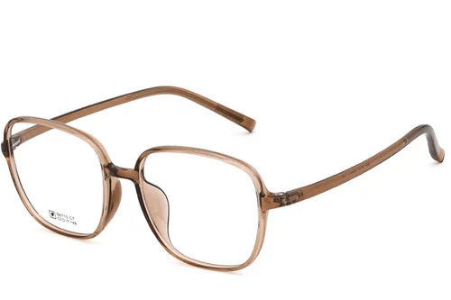 Lunettes rectangulaires marron TR90 #BS0620-0381