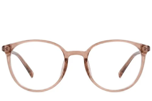 Lunettes ovales marron TR90 #BS0620-0382
