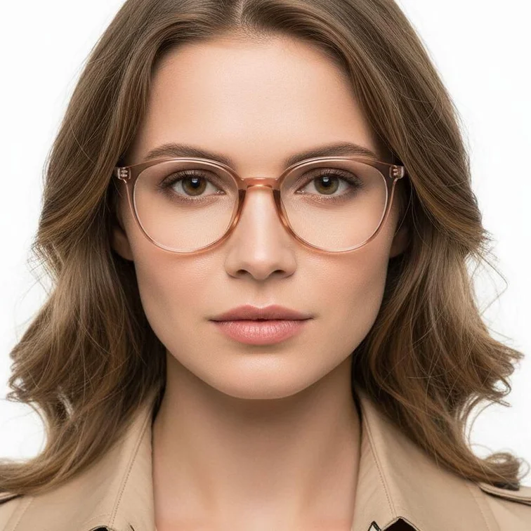 Oval Brown TR90 Glasses #BS0620-0382