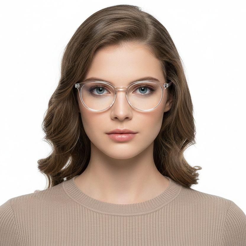 Ovale, transparente TR90-Brille #BS0620-0383