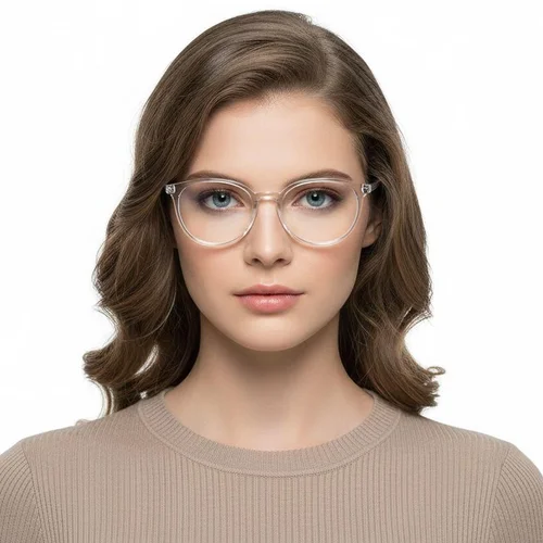 Lunettes ovales transparentes TR90 #BS0620-0383